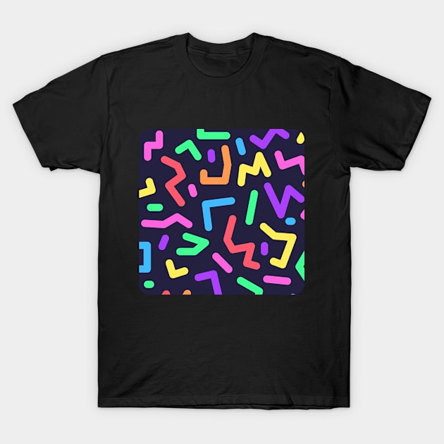 Vibrant Multicolor Doodles T-Shirt by Be The Ignite